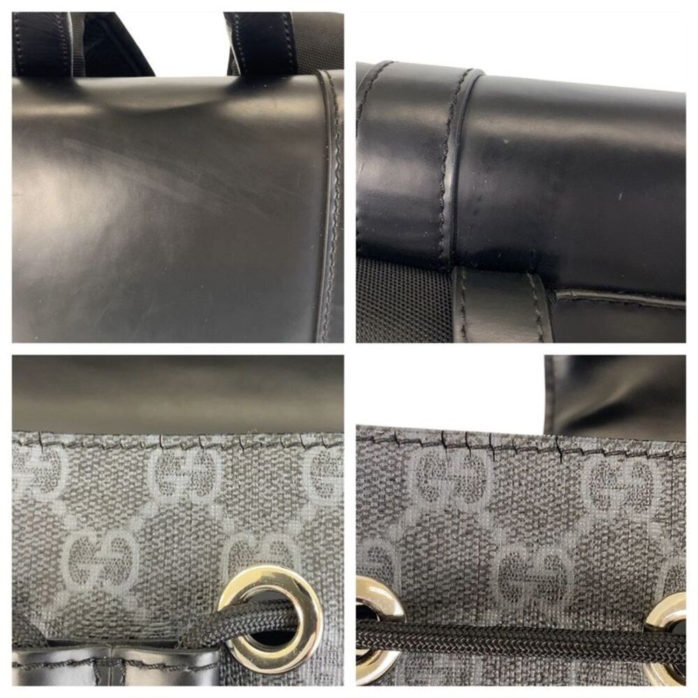Gucci GG Supreme Canvas Leather Backpack - Picture 7 of 10